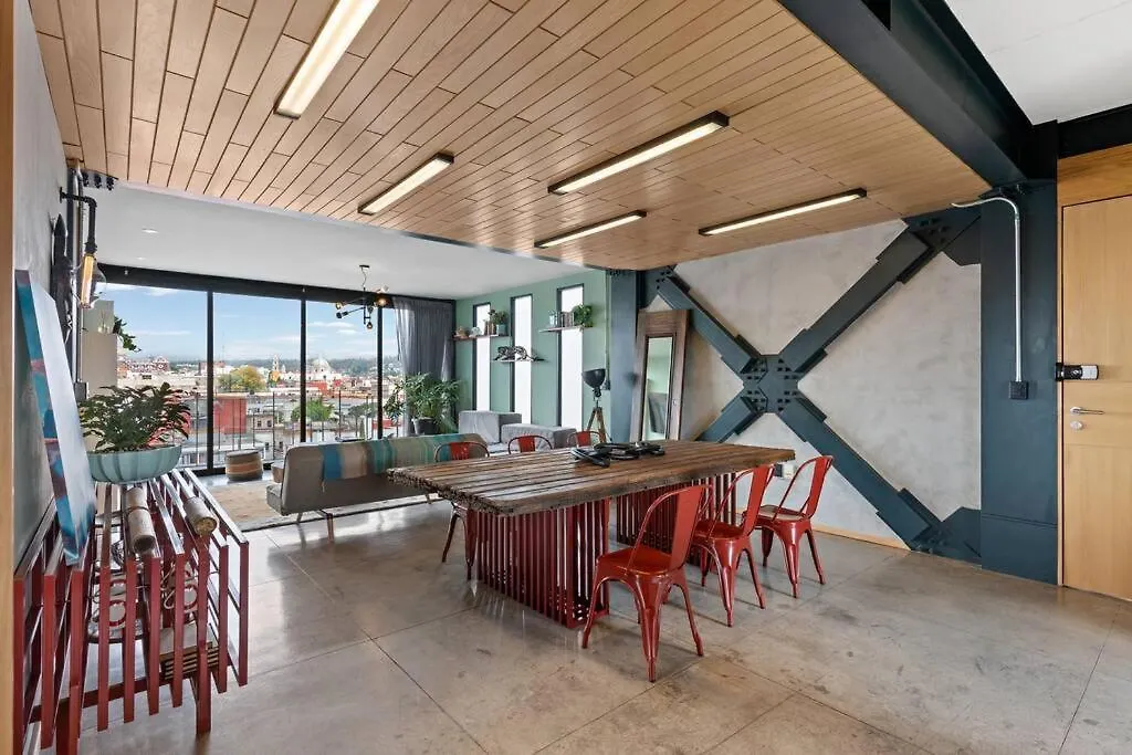 普埃布拉Penthouse Nuevo Con Terraza En Zona Centro Historico公寓